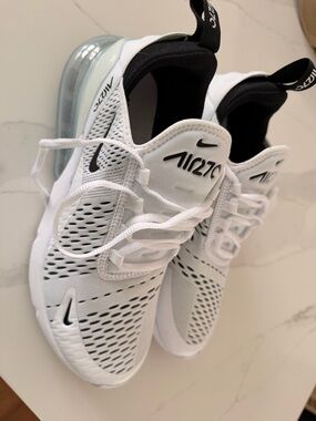 Nike Womens Air Max 270 White with Black Accents